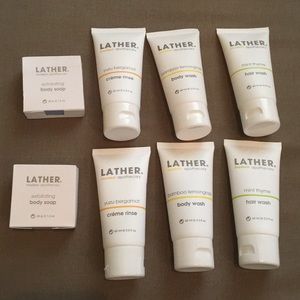 Lather modern apothecary 8 travel products. New !